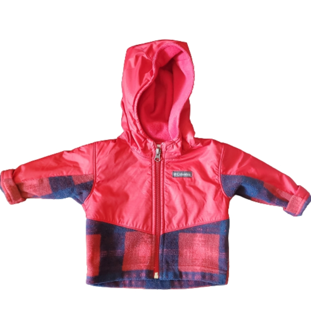 Columbia Fleece Jacket Red Infant Size 6-12 Months